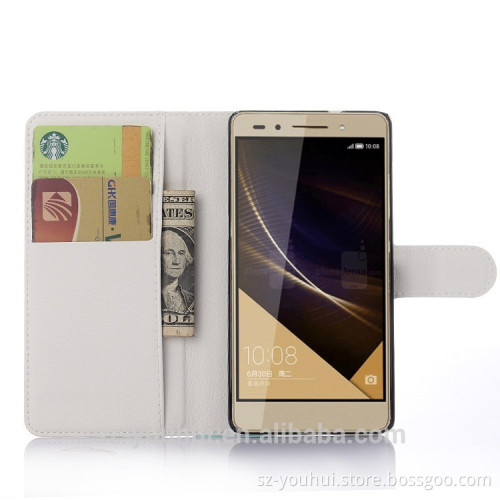 Latest Design PU leather phone case for huawei Honor 7